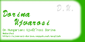 dorina ujvarosi business card